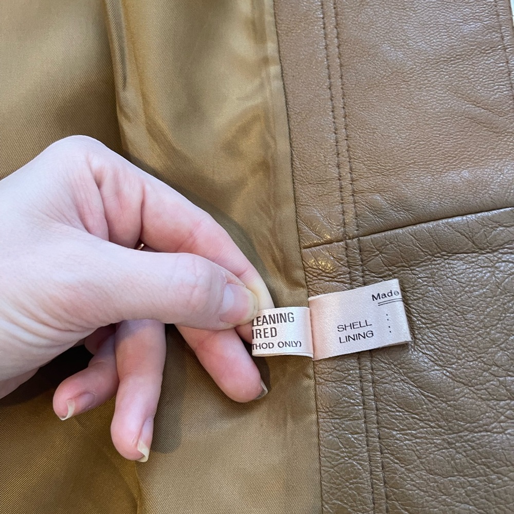 Vintage 100% Leather Coat - Picture 11 of 14